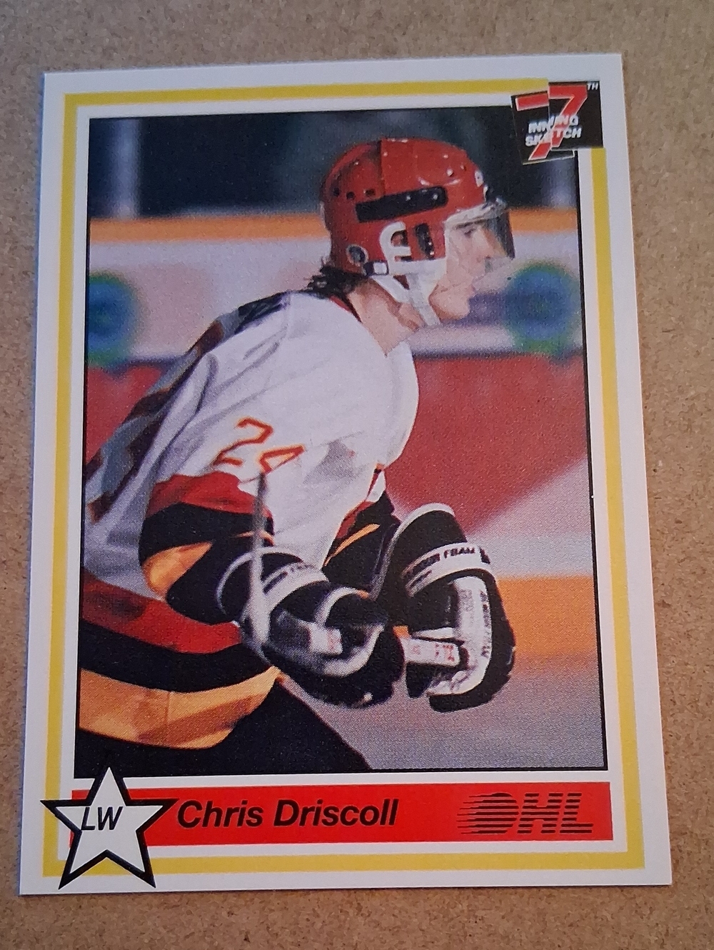 Chris Driscoll OHL Hockey Card - Red, White, Black